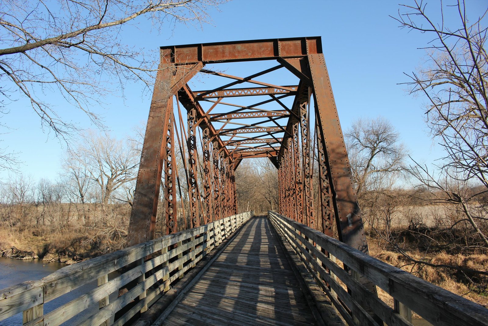 Looking east